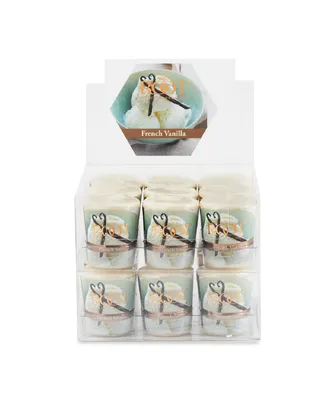 Votive French Vanilla 20 Hour Candles Set, 18 Piece