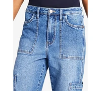 And Now This Women's High Rise Utility Denim Jeans