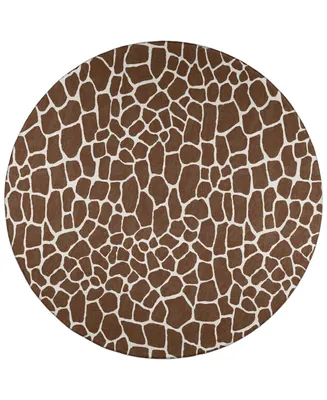 D Style Mansa MSA4 4' x Round Area Rug