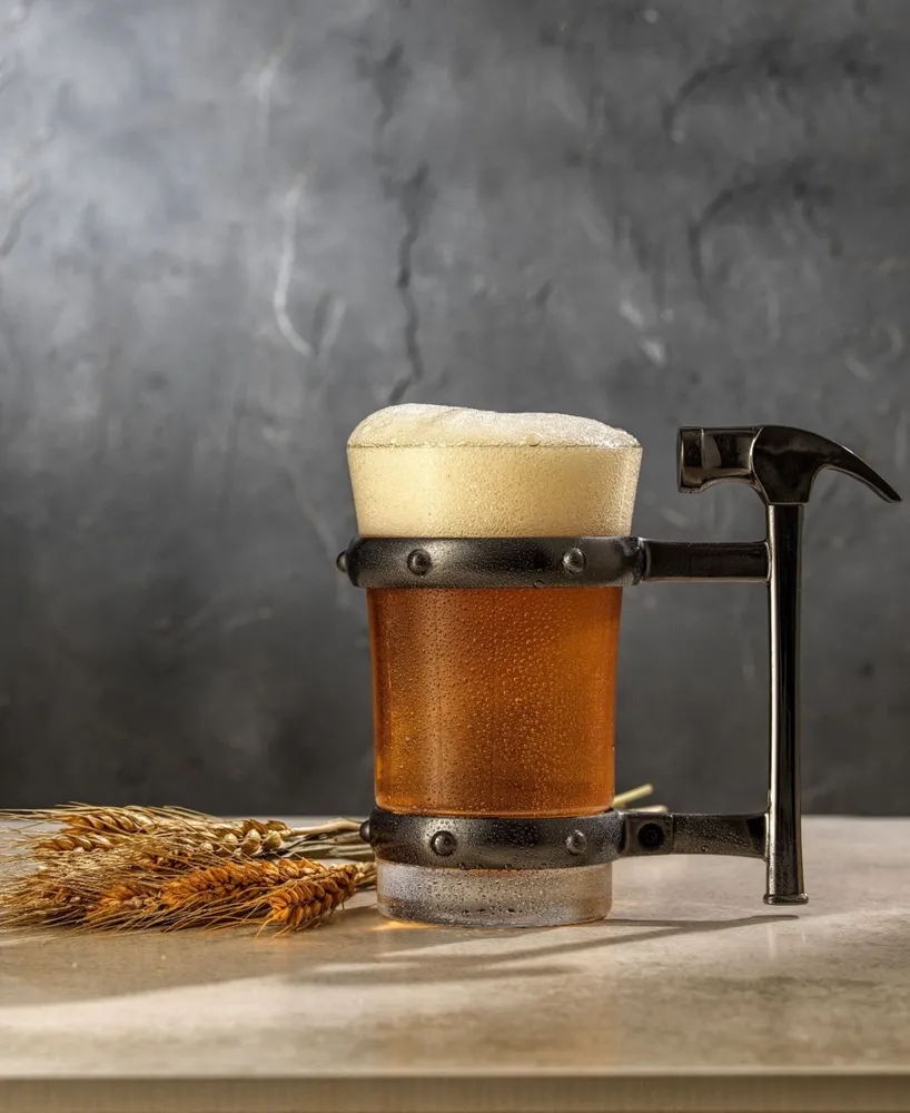 Tools Collection Single Beer Mug with Hammer Handle, 17 oz