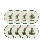 Spode Christmas Tree Dinner Plates, Set of 8