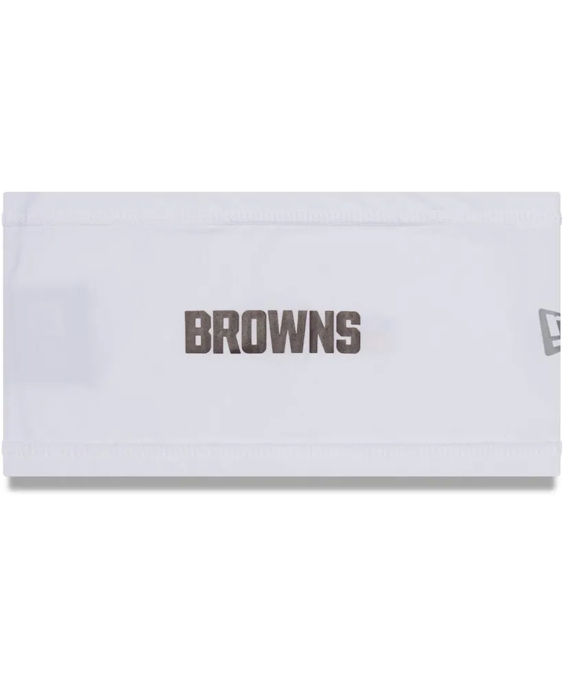 Men's White Cleveland Browns Official Training Camp Coolera Headband