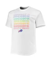 Men's Fanatics White Buffalo Bills Big and Tall City Pride T-shirt