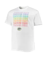 Men's Fanatics White Green Bay Packers Big and Tall City Pride T-shirt