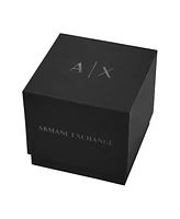 A|X Armani Exchange Men's Chronograph Gunmetal Stainless Steel Bracelet Watch, 44mm