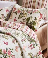 Greenland Home Fashions Butterflies Quilt Set 3 Piece