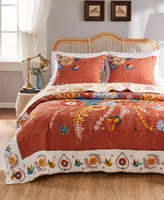 Greenland Home Fashions Topanga Quilt Set, 3-Piece King