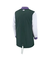 Men's Nike Green Colorado Rockies City Connect Full-Zip Dugout Jacket