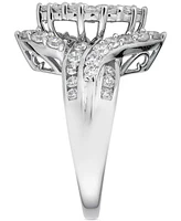 Diamond Cluster Ring (2 ct. t.w.) in 14k White Gold