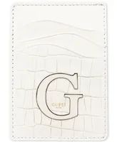 Guess Men's Senda Croc-Embossed Leather Rfid Card Case