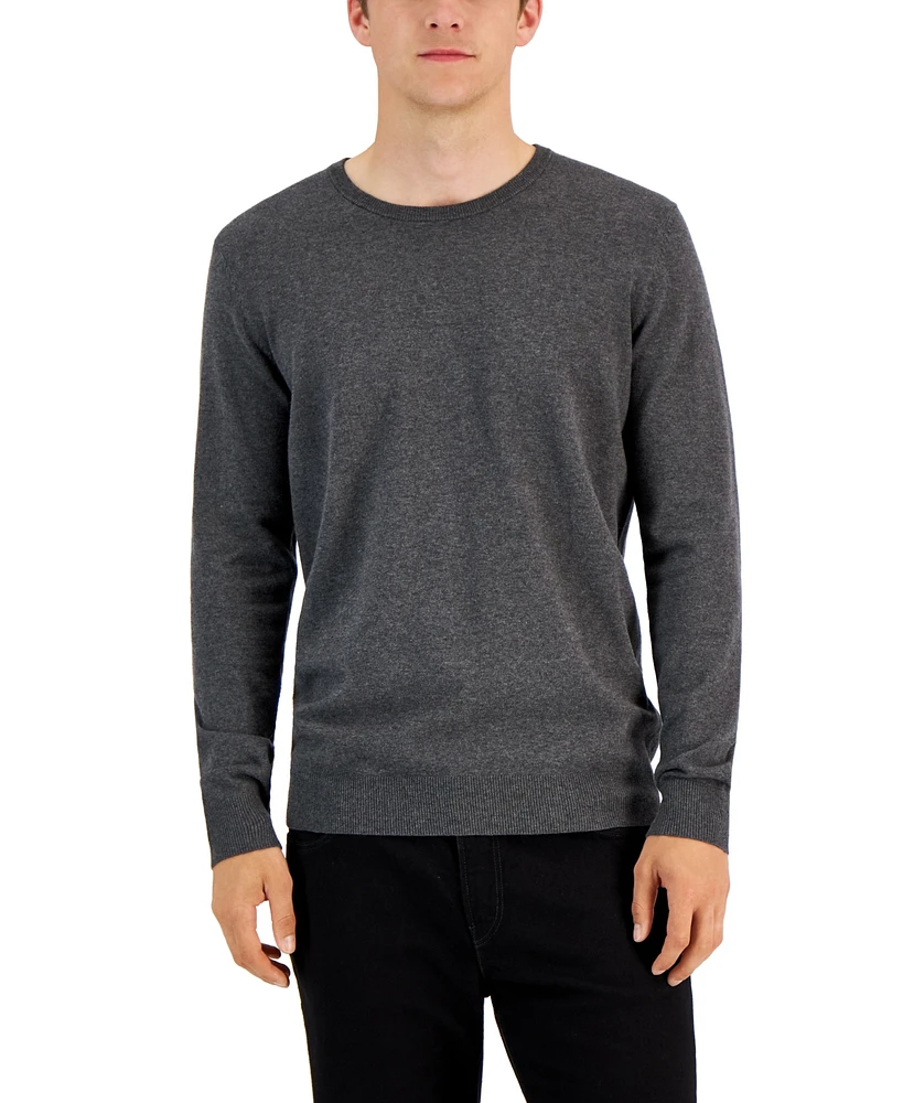 Alfani Men's Solid Crewneck Sweater, Created for Macy's