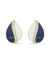 Giani Bernini Cubic Teardrop Huggie Hoop Earrings