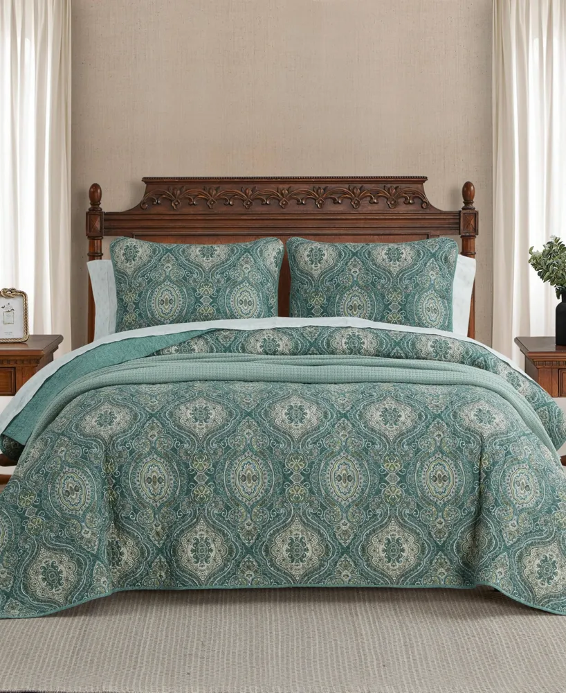 Tommy Bahama Home Turtle Cove Reversible 3 Piece Quilt Set