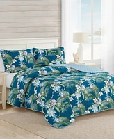 Tommy Bahama Home Southern Breeze Reversible 3 Piece Quilt Set
