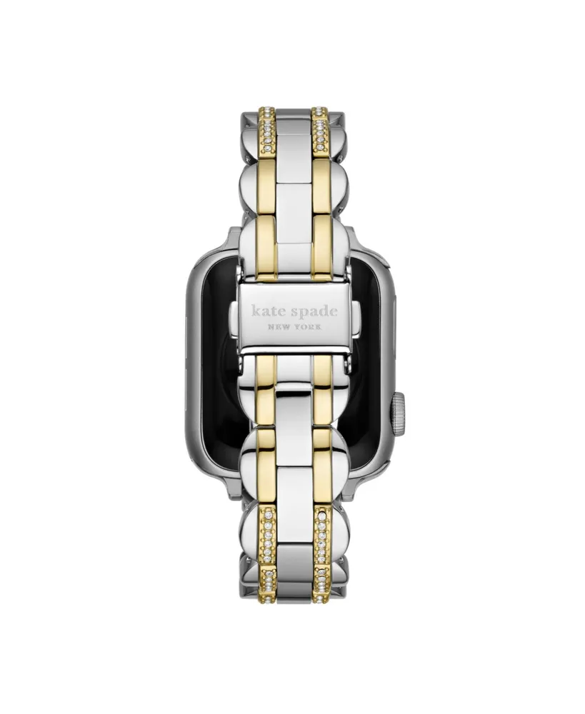 kate spade new york Pave Glitz Two-Hand Two-Tone Stainless Steel Bracelet Band for Apple Watch, 38mm, 40mm, 41mm