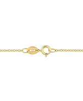 Citrine (3 1/4 ct. t.w.) Graduated Open Circle Necklace in 18k Gold Plated Sterling Silver