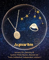 Wrapped Diamond Aquarius Constellation 18" Pendant Necklace (1/20 ct. tw) in 10k Yellow Gold, Created for Macy's