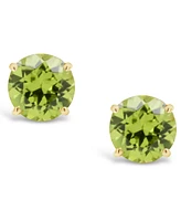 Peridot (1 ct. t.w.) Stud Earrings in 14K Yellow Gold