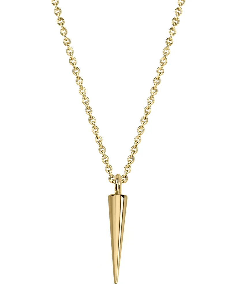 Sarah Chloe Spike 18" Pendant Necklace in 14k Gold-Plated Sterling Silver