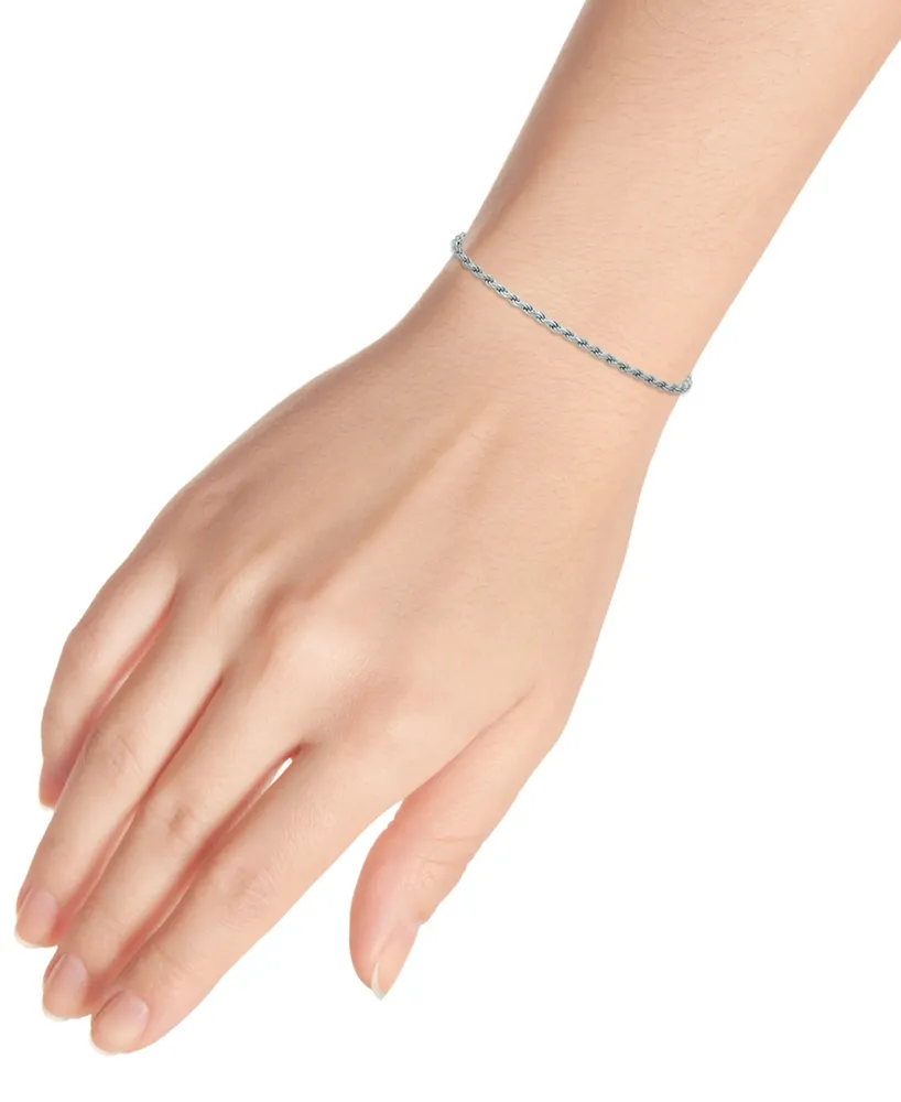 Giani Bernini Rope Link Chain Bracelet in Sterling Silver, Created for Macy's