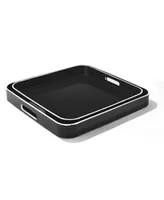 Square Trays with Rim, Set of 2