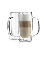 Godinger Nimbus Double Wall Latte Mugs, Set of 2