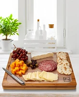 Seville Classics Bamboo Cutting Board & Flexible Food Mats Set