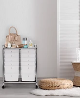 Seville Classics Multi-Use 12-Drawer Organizer Cart
