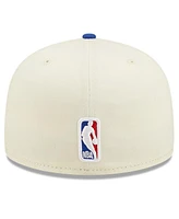Men's New Era Cream, Royal Philadelphia 76ers 2022 Nba Draft 59FIFTY Fitted Hat