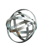 Metal Modern Orbs Balls Sculpture, Set of 3 - Silver