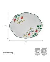 Winterberry Holiday Platters, Set of 2