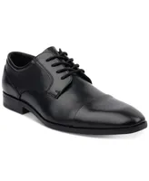Alfani Men's Victor Faux-Leather Lace-Up Cap-Toe Dress Shoes, Created for Macy's