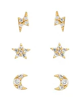 Girls Crew Teeny Tiny Galaxy Stud Earrings Set 