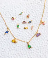 Girls Crew Dino Rawr Necklace - Gold