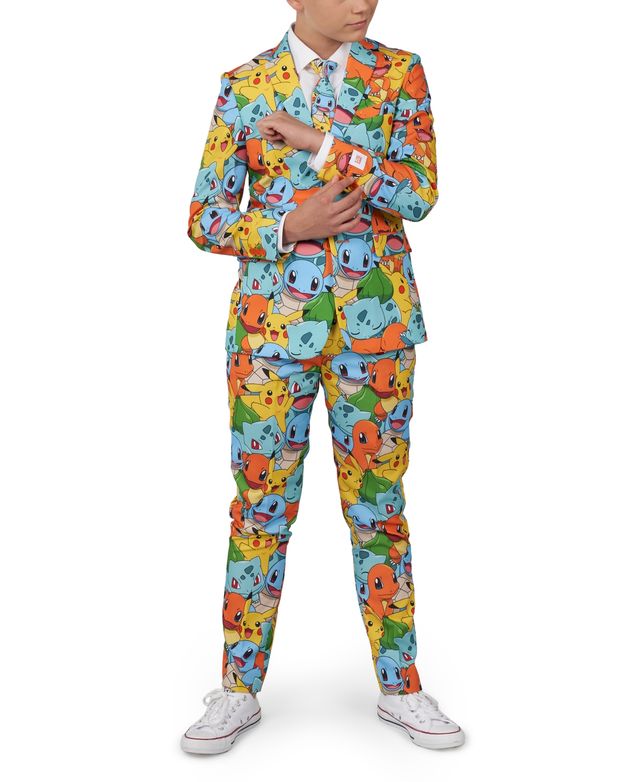 OppoSuits Big Boys Pokemon Licensed Suit, 3-Piece Set