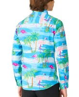 OppoSuits Big Boys Flaminguy Tropical Flamingo Shirt