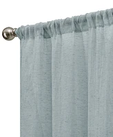 French Connection Charter Crushed Semi-Sheer Rod Pocket Window Curtain Pair, 84" x 50"