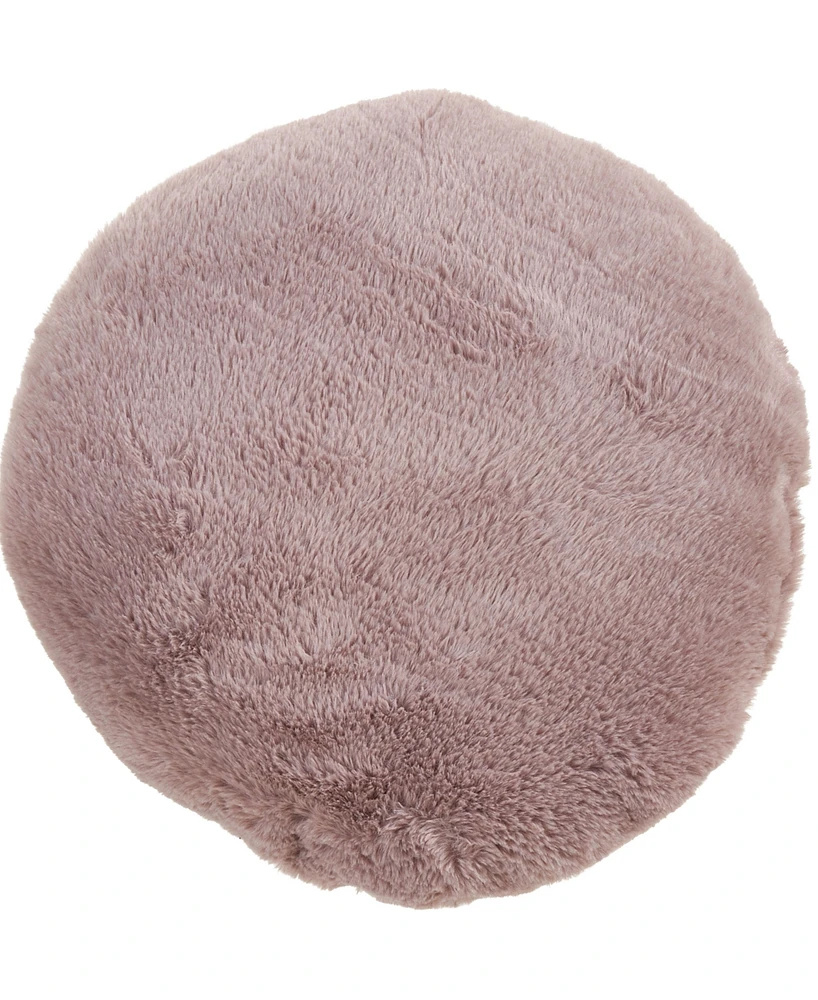 Saro Lifestyle Faux Fur Decorative Pillow, 16" x