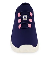 Dkny Big Girls Elastic Laces Slip On Athletic Sneakers