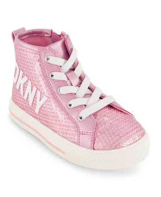 Dkny Toddler Girls Sequin High Top Sneakers