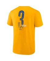 Men's Fanatics Jordan Poole Gold Golden State Warriors 2022 Nba Finals Champions Name and Number T-shirt