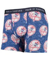 Men's Pair Of Thieves Navy, Blue New York Yankees Super Fit 2-Pack Boxer Briefs Set