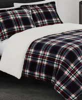 London Fog Benji Plaid 3 Piece Comforter Set, Full/Queen