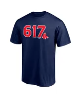 Men's Fanatics Navy Boston Red Sox Hometown 617 T-shirt