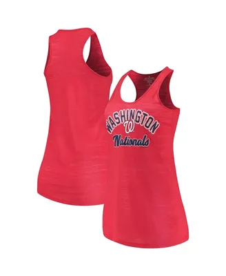 Women's Soft As A Grape Red Washington Nationals Multicount Racerback Tank Top