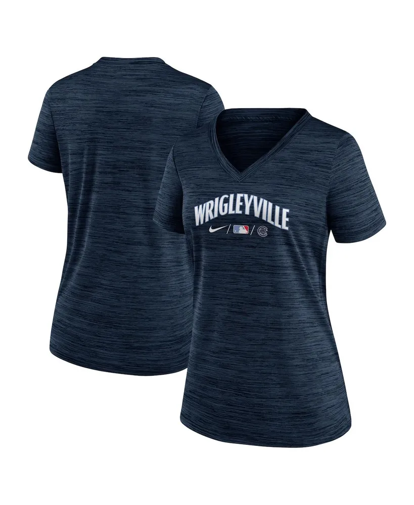 Women's Nike Navy Kansas City Royals City Connect Velocity Practice  Performance V-Neck T-Shirt