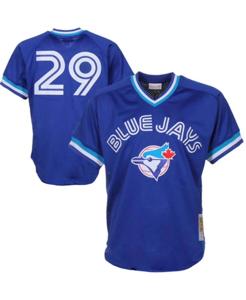 Men's Mitchell & Ness Joe Carter Royal Toronto Blue Jays 1993 Authentic Cooperstown Collection Mesh Batting Practice Jersey