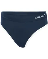 Women's G-iii 4Her by Carl Banks Navy Chicago Cubs Southpaw Bikini Bottom