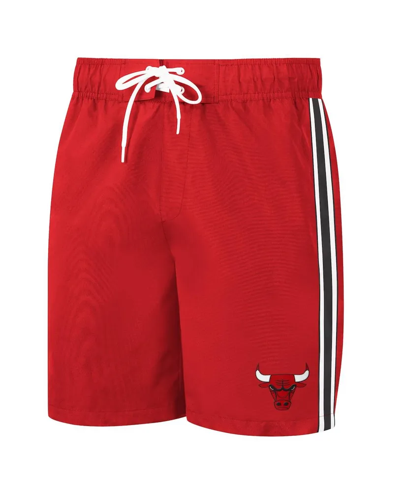 Men's G-iii Sports by Carl Banks Red Chicago Bulls Sand Beach Volley Swim Shorts