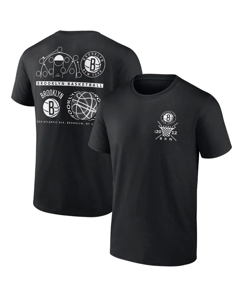 Men's Fanatics Black Brooklyn Nets Court Street Collective T-shirt